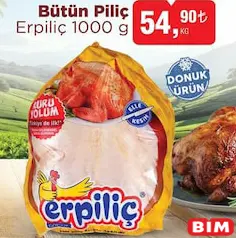ERPİLİÇ POŞETLİ BÜTÜN PİLİÇ 1 KG ERPİLİÇ POŞETLİ BÜTÜN PİLİÇ 1 KG
